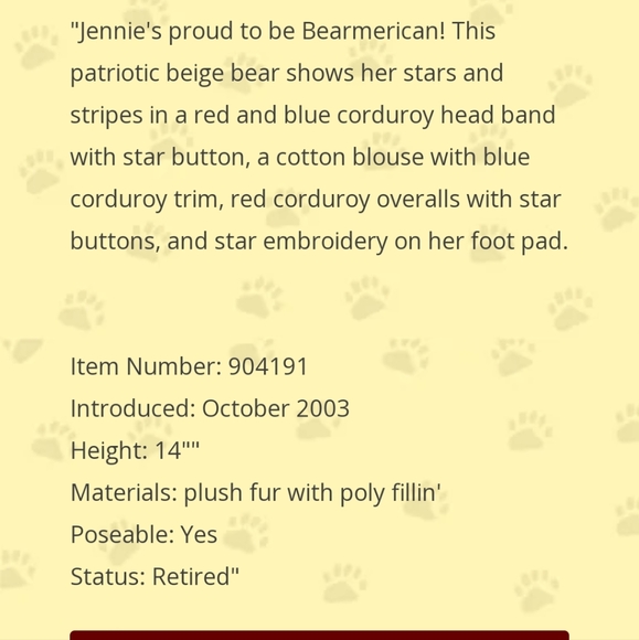 NWT Boyd's Bear Retired Jennie Glorybear ❤️ Best Dressed Series - Picture 15 of 15